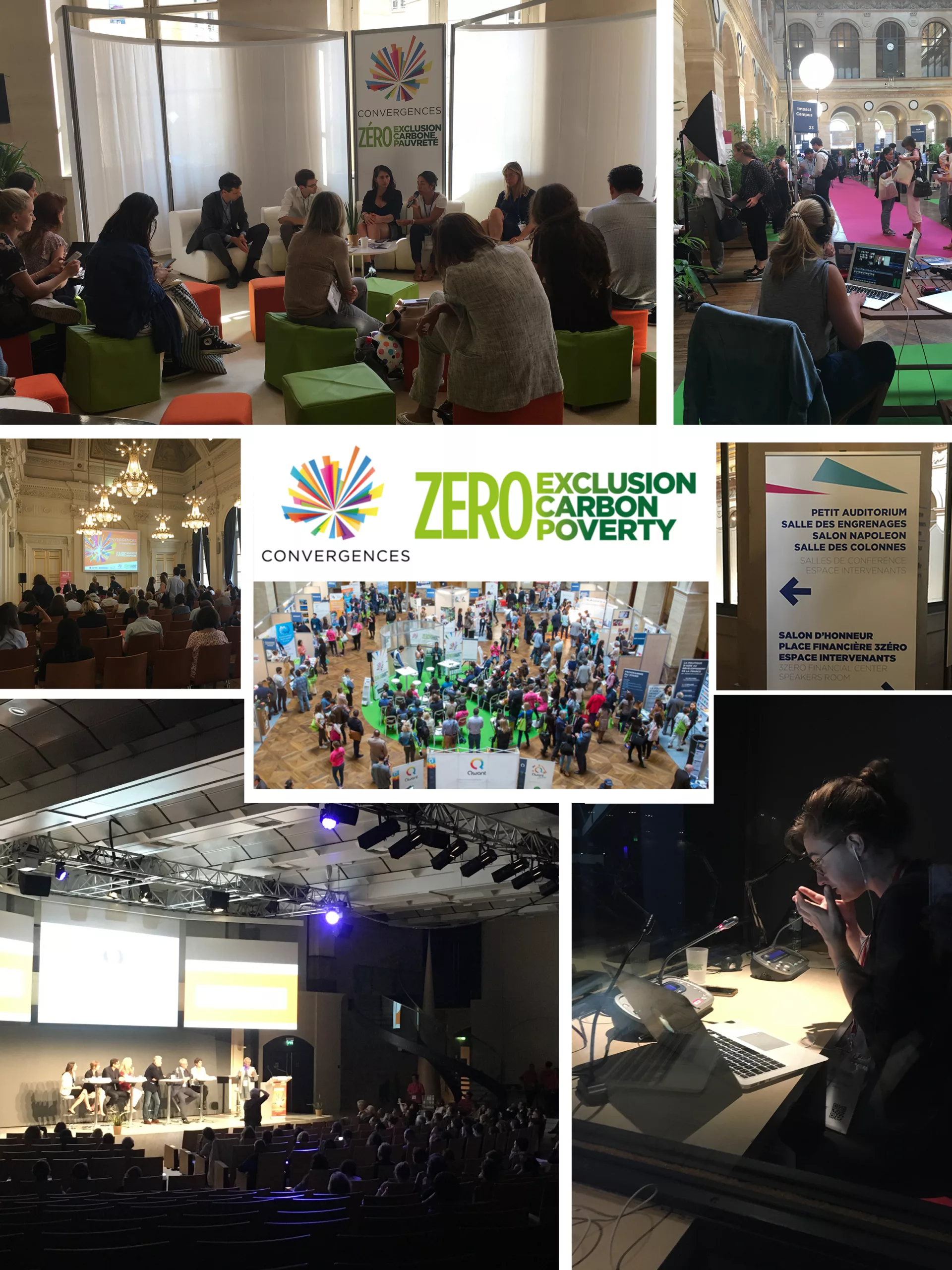 simultaneous interpreting booths at the Convergences World Forum